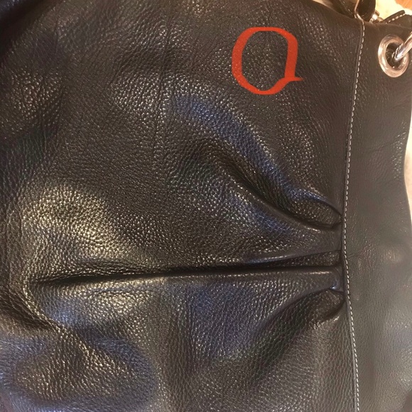 Roots Olivia black Leather crossbody bag purse - Picture 7 of 7